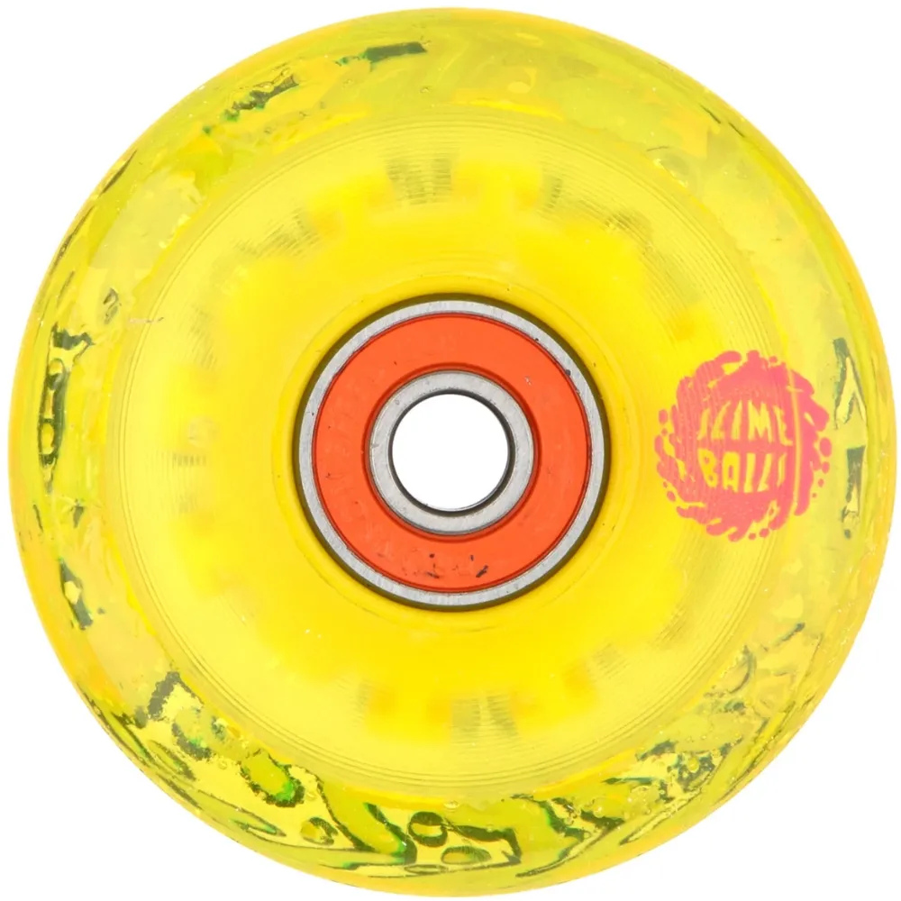 Slime Balls Light Ups OG Slime Gator Swamp Spew Yellow 78A 60mm Skateboard Wheels