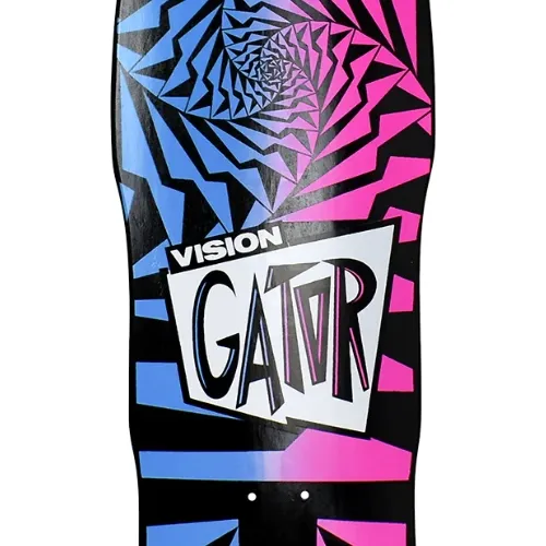 Vision Gator II Modern Concave Black Blue Pink Fade Skateboard Deck