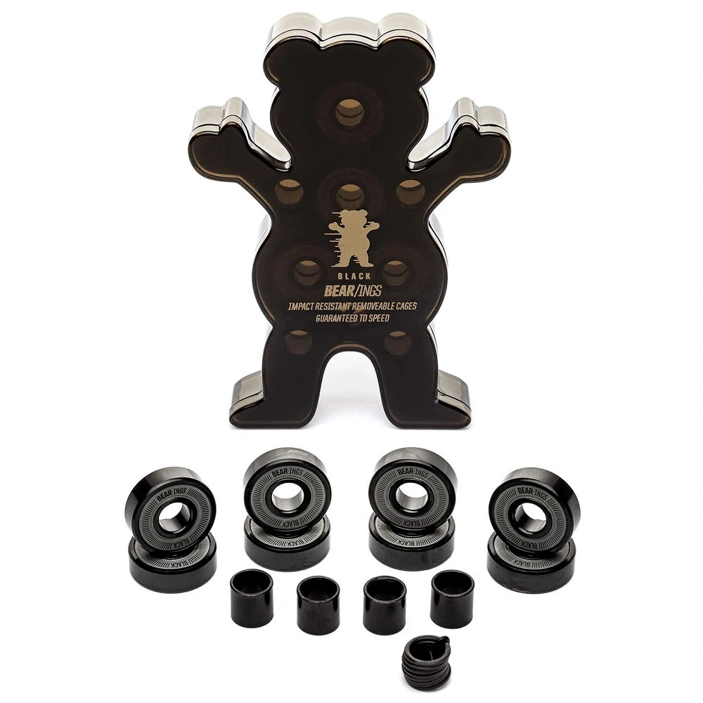 Grizzly Abec 9 Black Skateboard Bearings