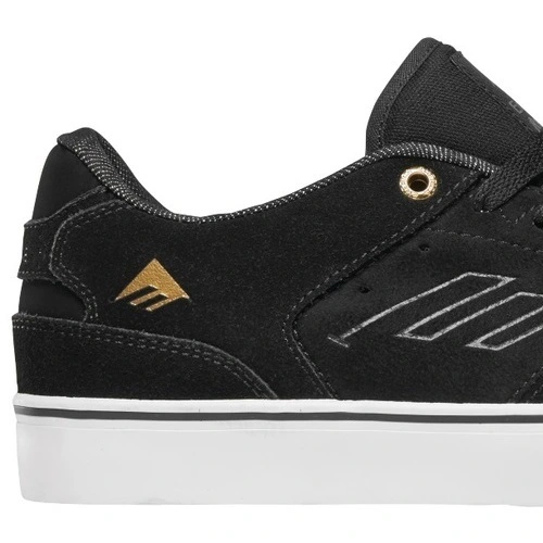 Emerica The Low Vulc Black Gold White Mens Skate Shoes