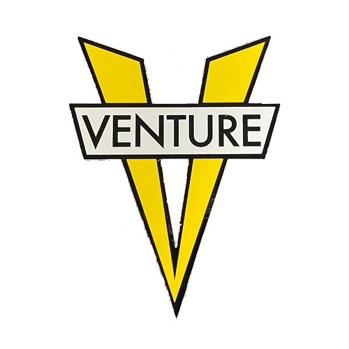 Venture Truck Bar Die Cut Medium x 1 Skateboard Sticker [Colour: Red]