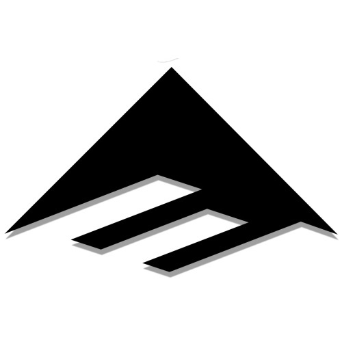 Emerica Triangle Die Cut Sticker [Colour: Black]