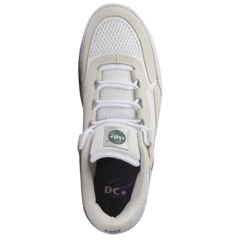 DC Metric S X ISH White Purple Mens Skate Shoes [Size: US 10]