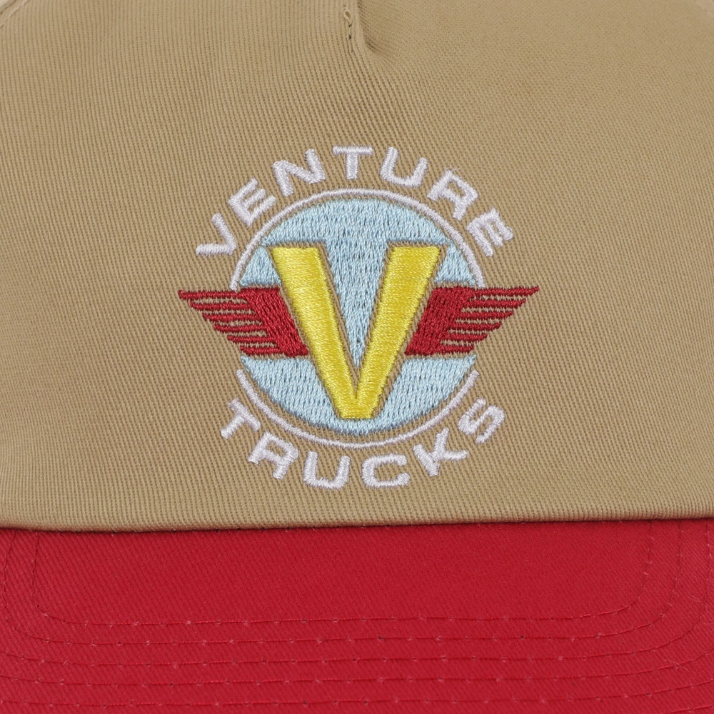 Venture Truck Co Wings Tan Red Hat