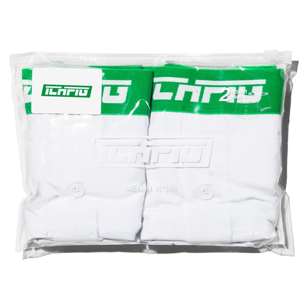 Ichpig 2 Pack Boxer Briefs White [Size: M-L]