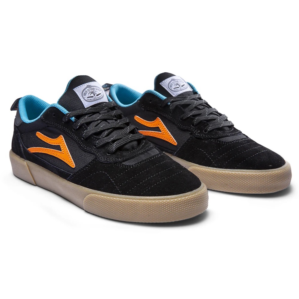 Lakai Cambridge Black Multi Suede Mens Skate Shoes [Size: US 11]