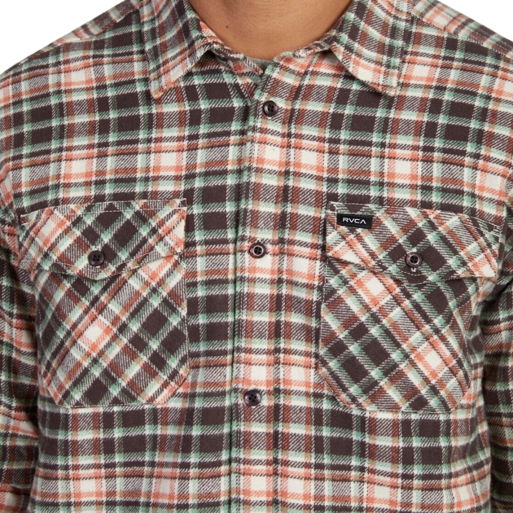 RVCA Replacement Lined Multi Long Sleeve Shirt [Size: M]