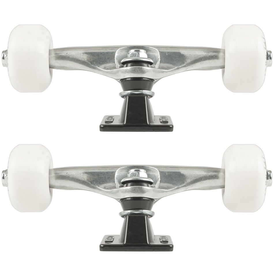 Tensor Darkstar Clean Wheel Combo Raw Black Set Of 2 Skateboard Trucks [Size: 5.25]