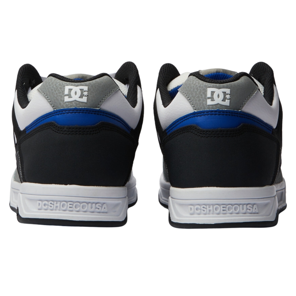 DC Stag White Grey Blue Mens Skate Shoes [Size: US 10]