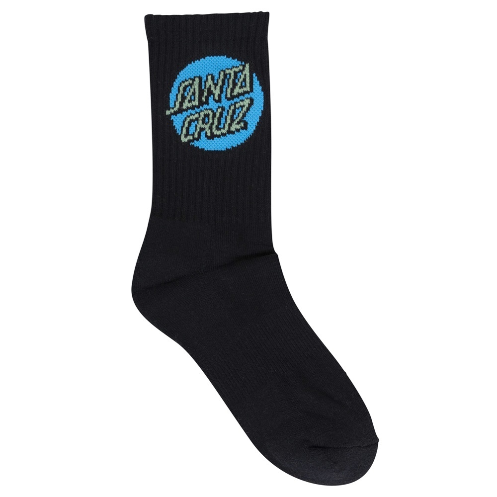 Santa Cruz Other Dot Black White Grey Marle 4 Pack Youth Socks