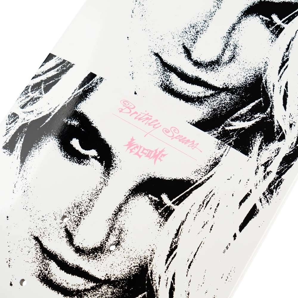 Welcome X Britney Spears Till The World Ends On Popsicle White Dip 8.5 Skateboard Deck