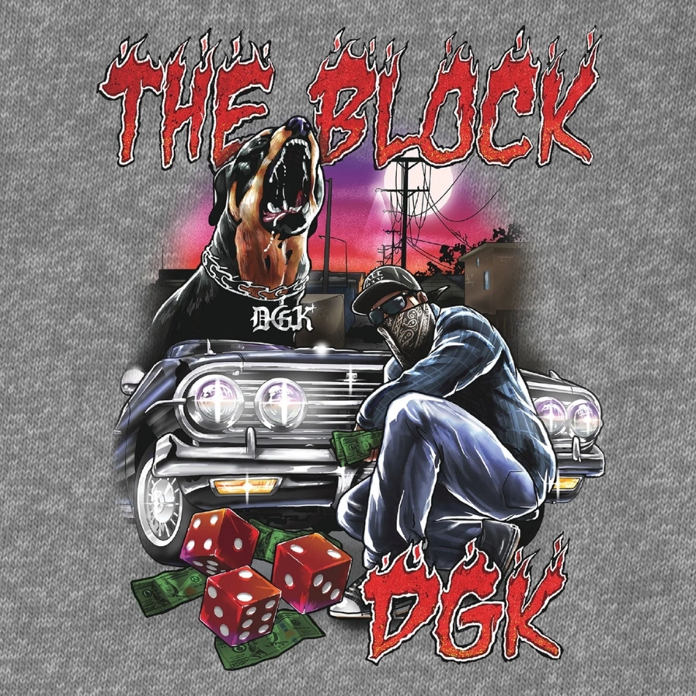 DGK The Block Heather Crew Jumper [Size: M]