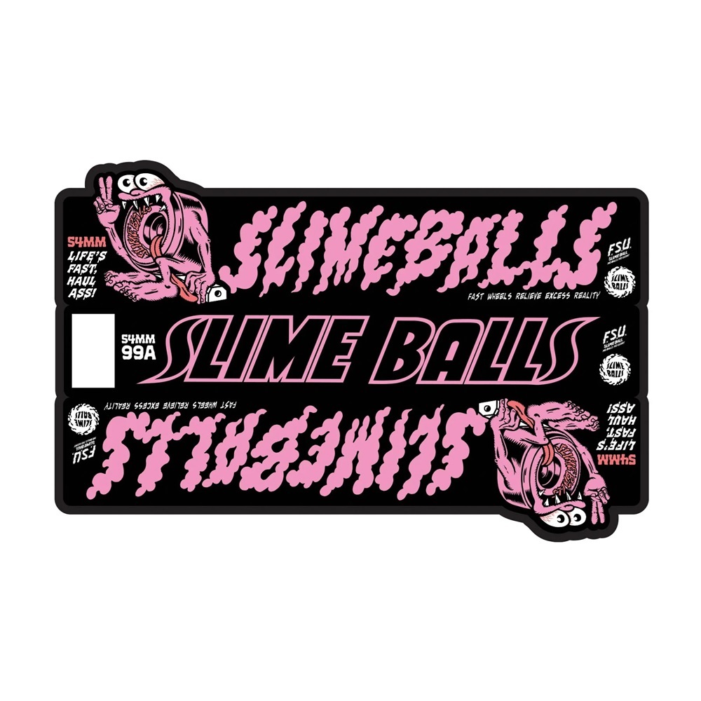 Slime Balls Gremmie Vomit White 99A 54mm Skateboard Wheels