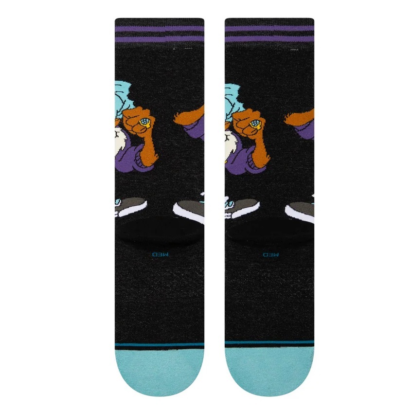 Stance X Looney Tunes Taz Crew Black Large Mens Socks