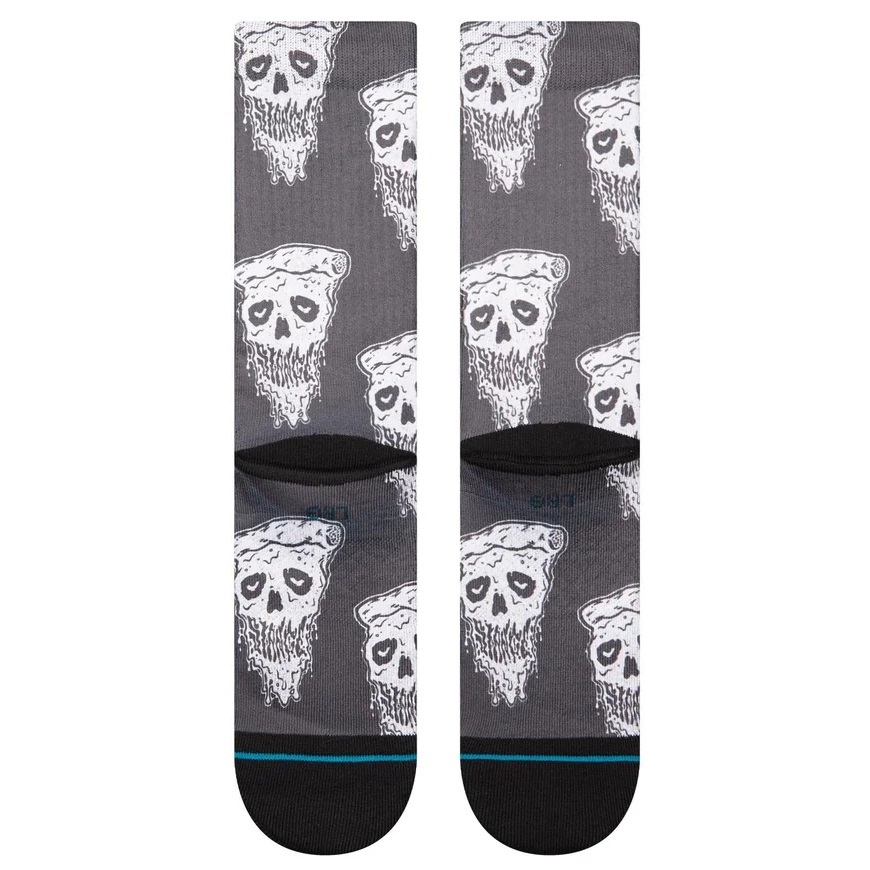 Stance Pizza Face White Black Large Mens Socks