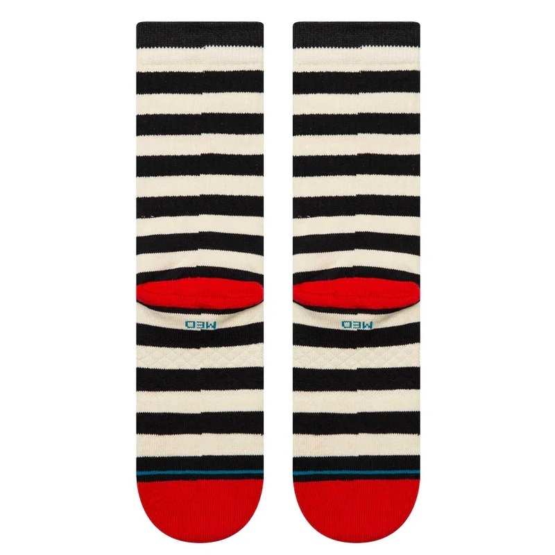 Stance Breton Crew Black White Large Mens Socks