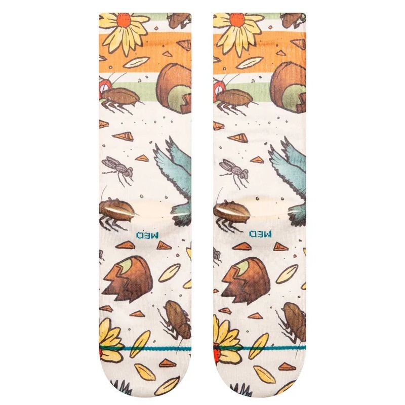 Stance Trashed Off White Large Mens Socks