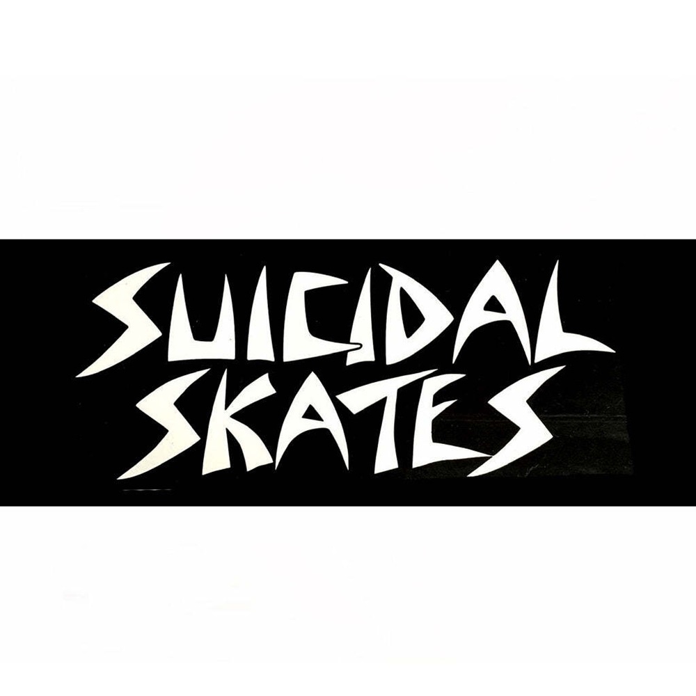 Dogtown Suicidal Skates Logo Sticker [Colour: White]