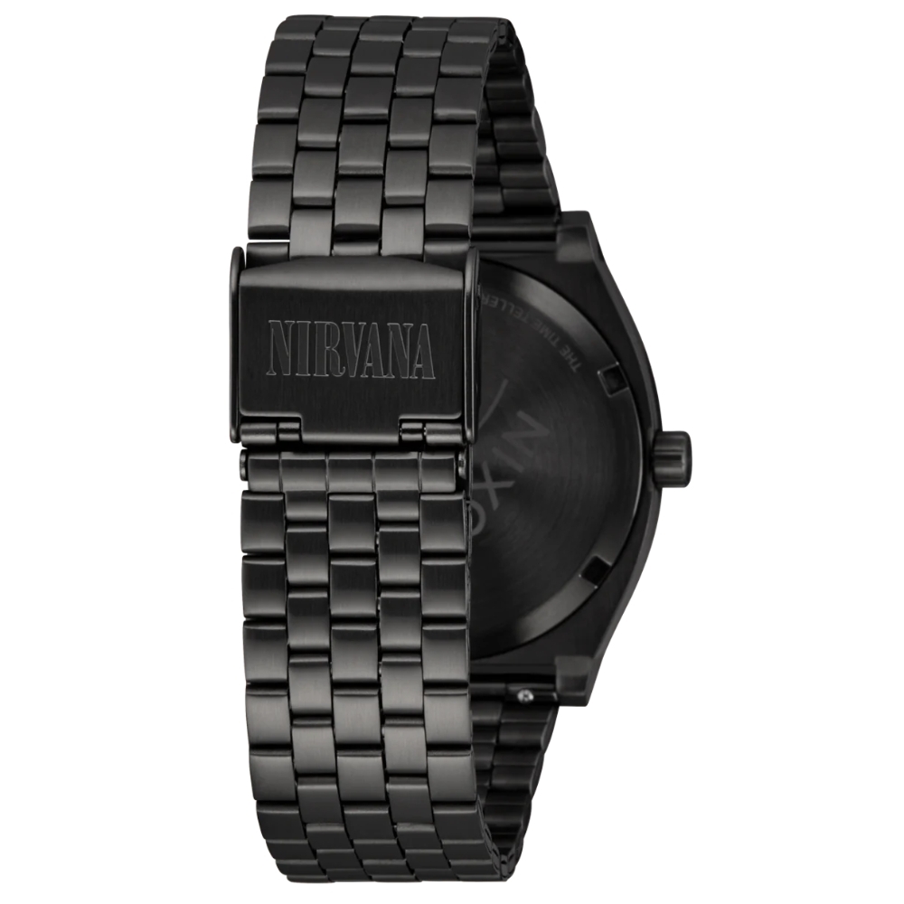 Nixon Nirvana Time Teller Black Nirvana Smiley Face Watch