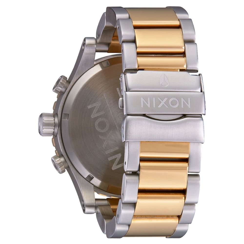 Nixon 51-30 Chrono V1 Silver Gold Watch