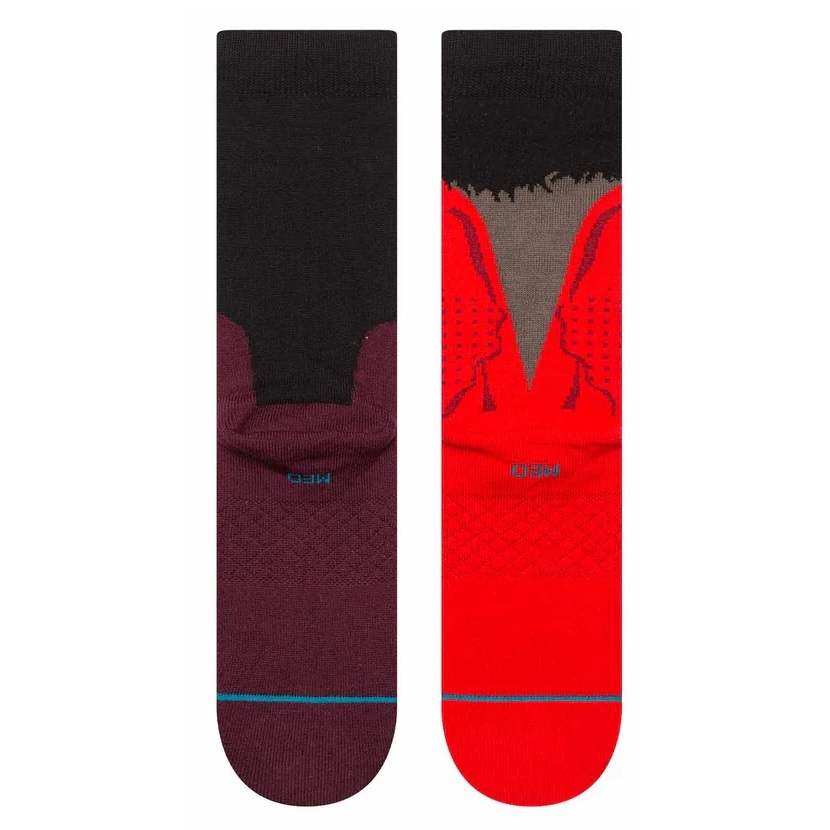 Stance Beetlejuice Dearly Beloved Crew Maroon Large Mens Socks