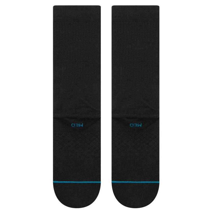 Stance Icon Organic Crew Black Large Mens Socks