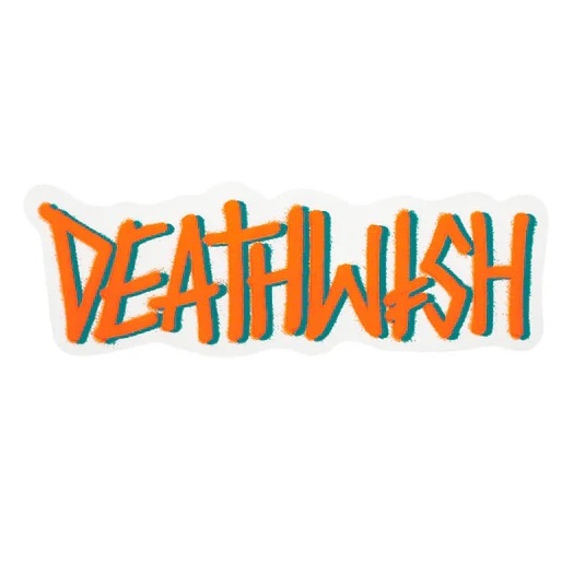 Deathwish Deathspray Skateboard Sticker [Colour: Red Black]