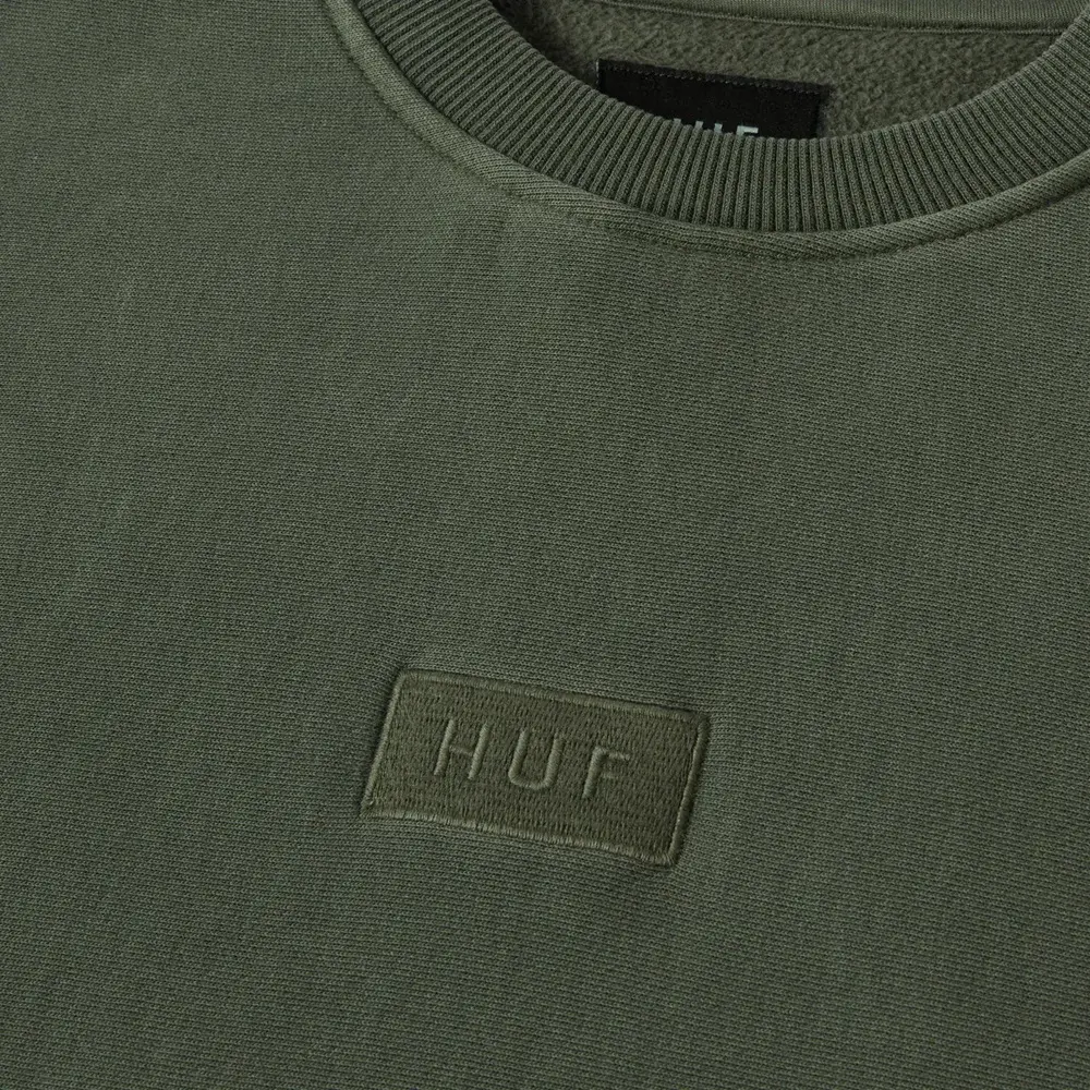 Huf Mason Fleece Hunter Green Crew Jumper [Size: L]