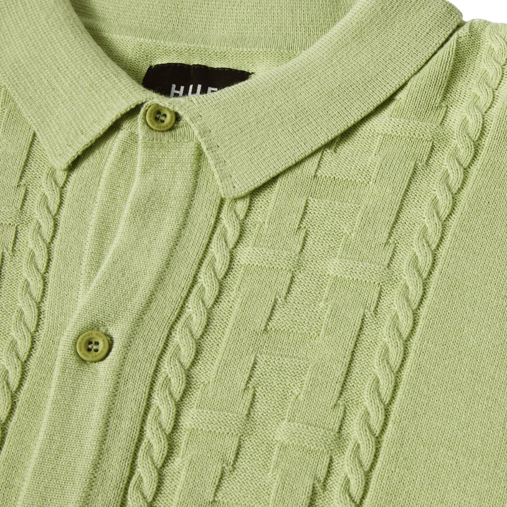 Huf Towner Knit Pistachio Long Sleeve Shirt [Size: L]