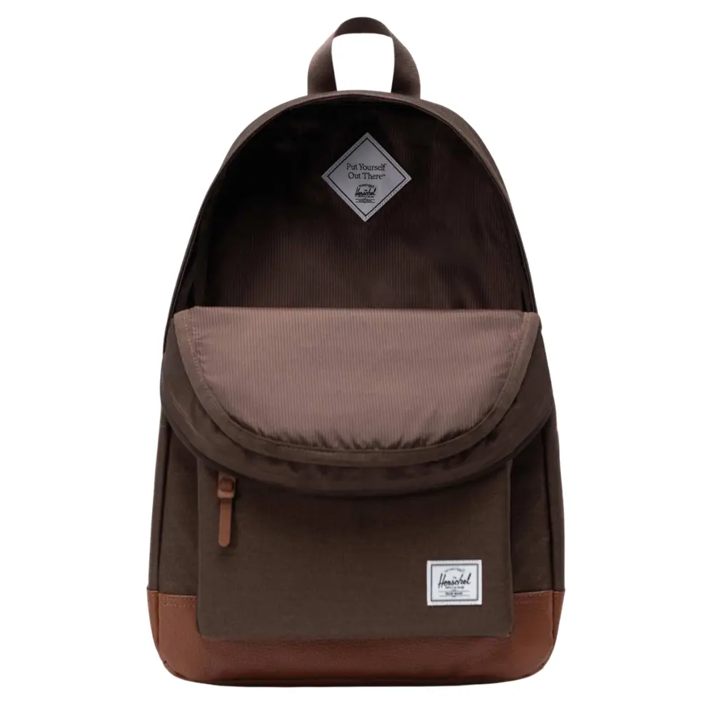 Herschel Heritage 24L Chocolate Brown Crosshatch Tan Backpack