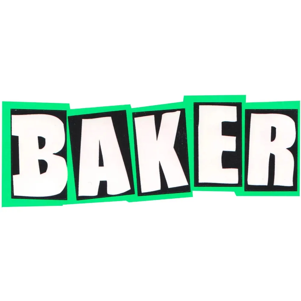 Baker Brand Logo Neon Sticker [Colour: Yellow]