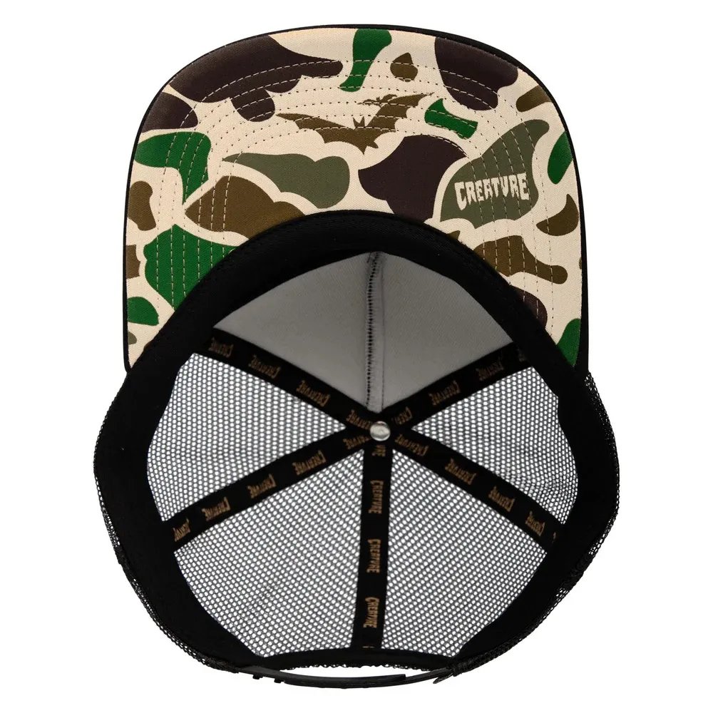 Creature Scribe Camo Trucker Hat