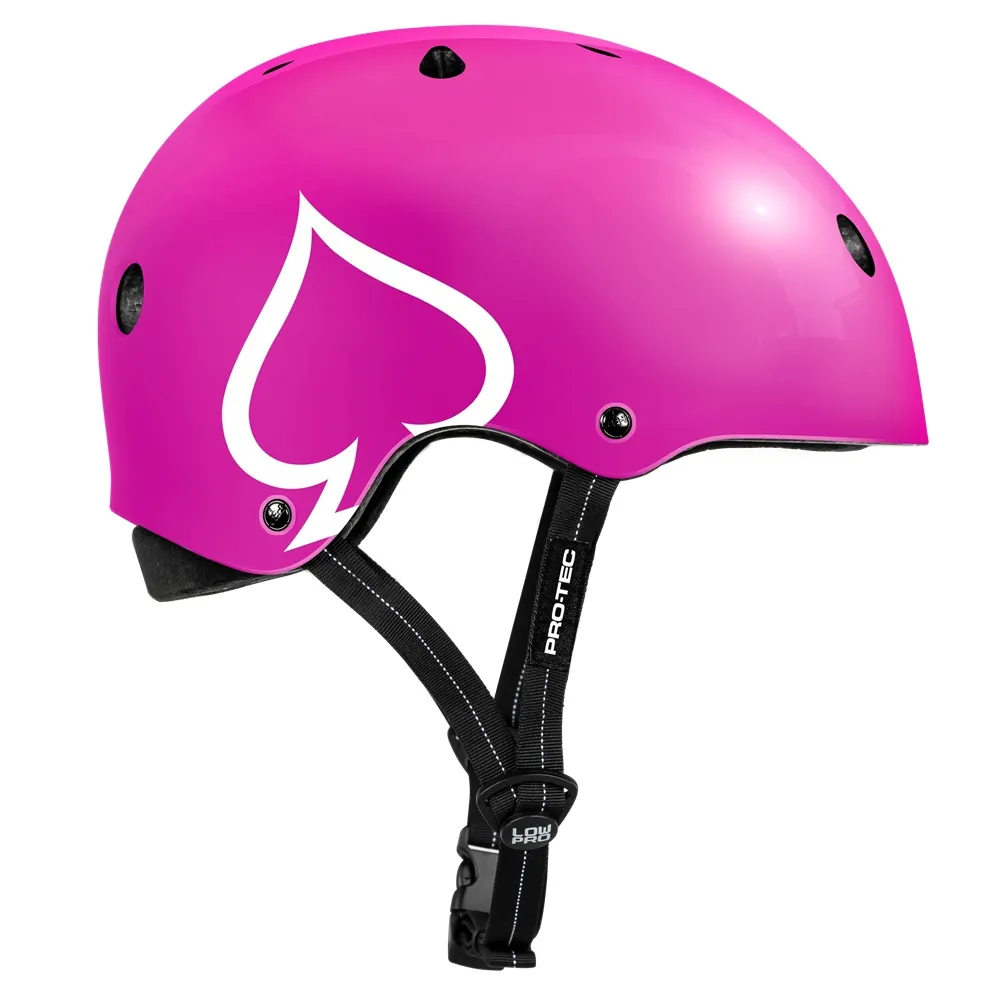 Protec Low Pro Certified Gloss Pink Helmet [Size: XS-S]