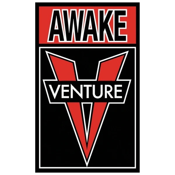 Venture Truck OG Awake Medium x 1 Skateboard Sticker [Colour: Red White Blue]