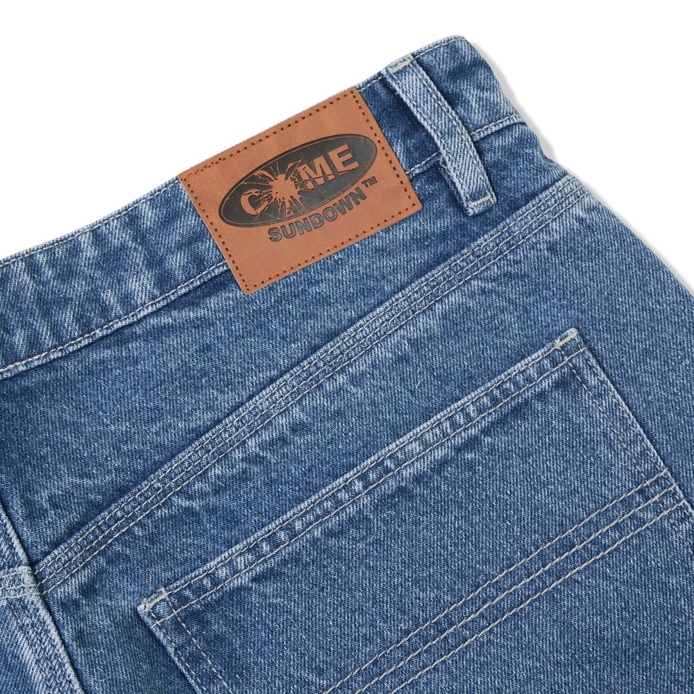 Come Sundown Lock Washed Blue Jean Shorts [Size: 30]