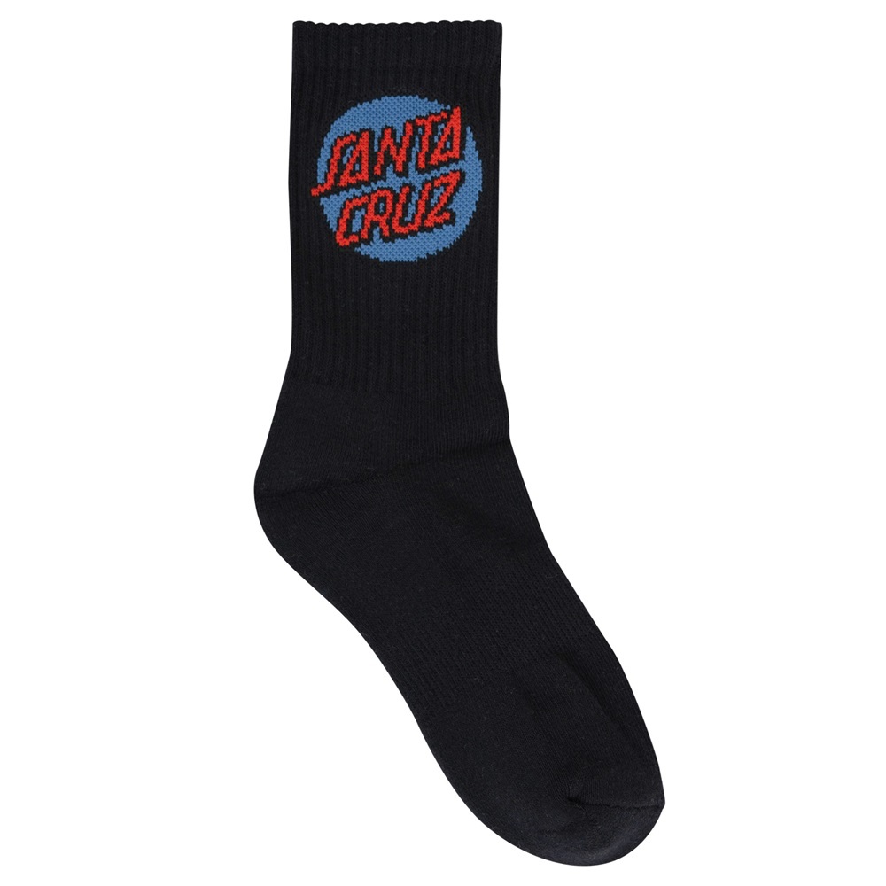 Santa Cruz Other Dot Black White Grey Marle 4 Pack Youth Socks