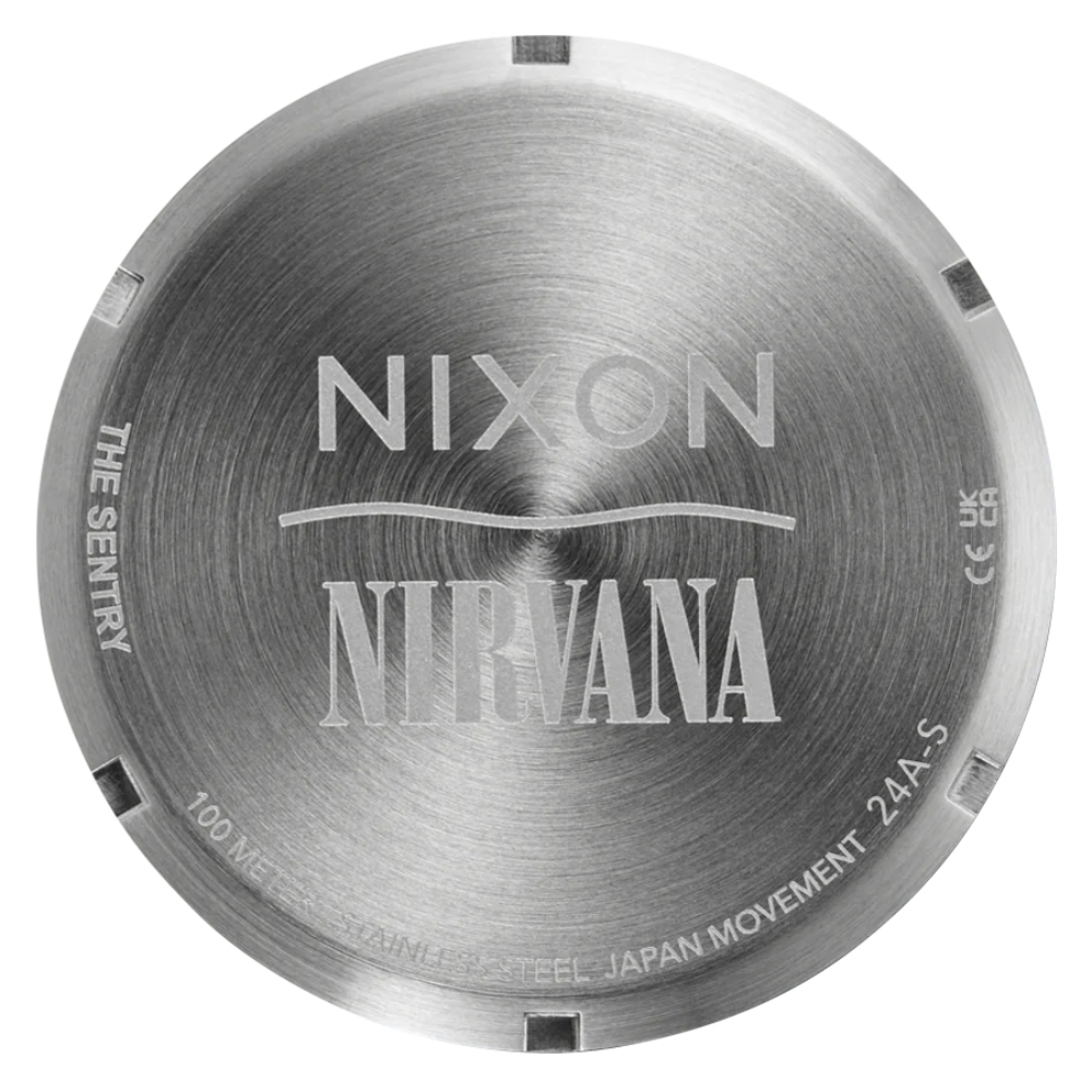 Nixon Nirvana Sentry Leather Unplug Fade Watch