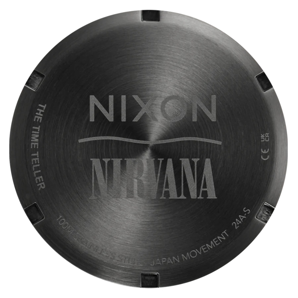 Nixon Nirvana Time Teller Black Nirvana Smiley Face Watch