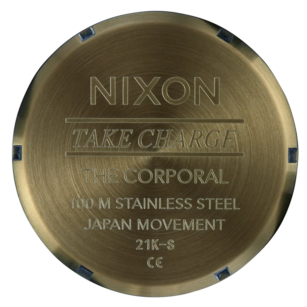 Nixon Corporal Stainless Steel Black Sunray Surplus Watch