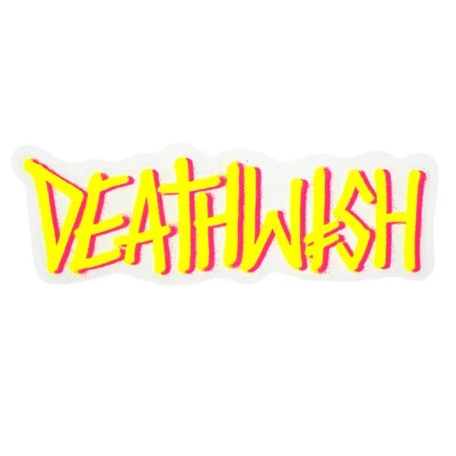 Deathwish Deathspray Skateboard Sticker [Colour: Red Black]