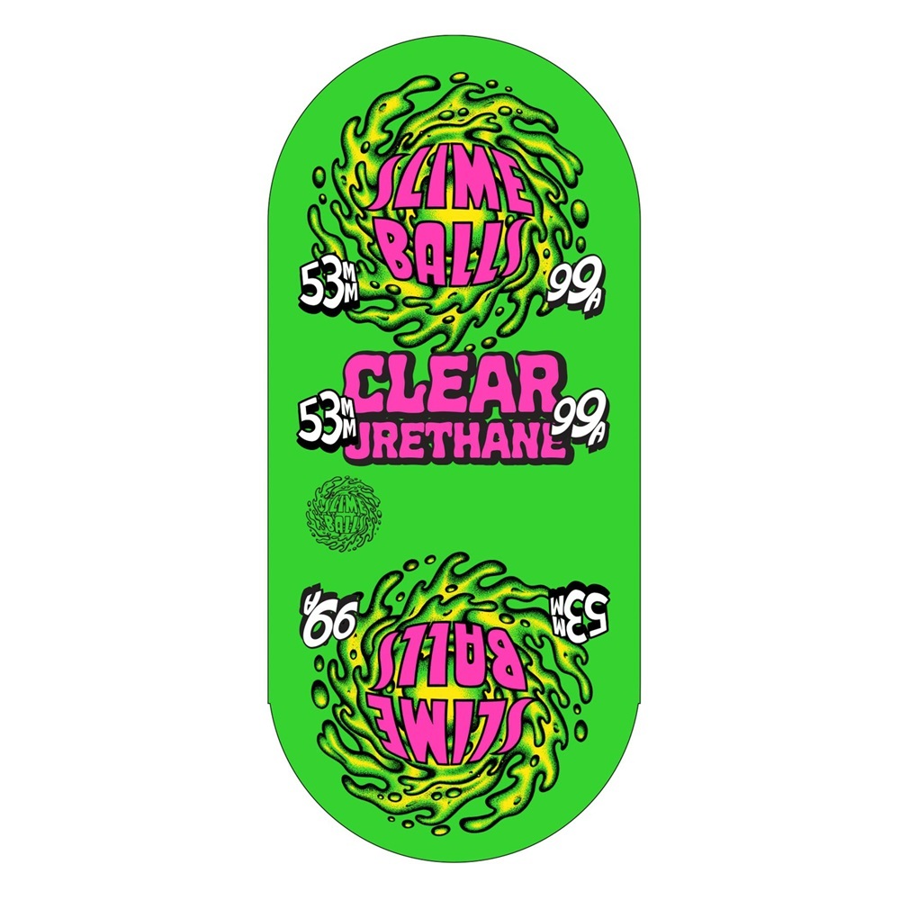 Slime Balls Mirror Vomits 99A 53mm Skateboard Wheels