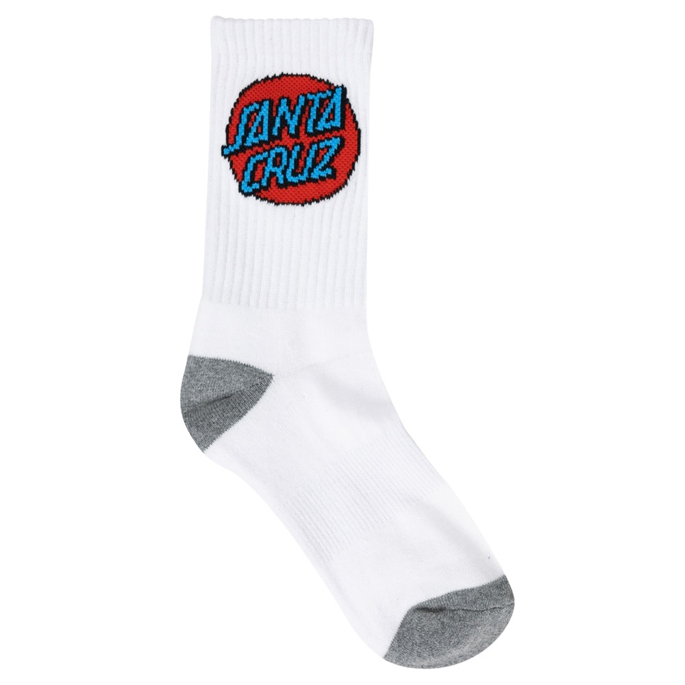 Santa Cruz Other Dot Black White Grey Marle 4 Pack Youth Socks