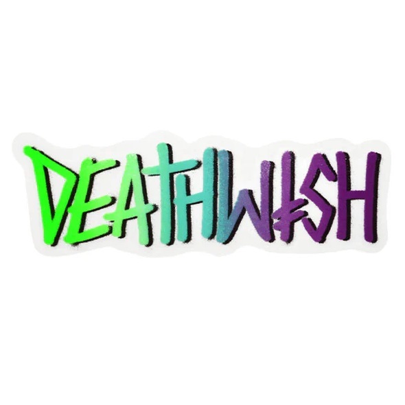 Deathwish Deathspray Skateboard Sticker [Colour: Red Black]