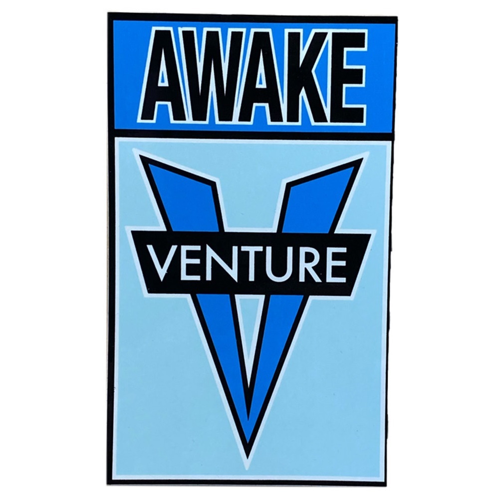 Venture Truck OG Awake Medium x 1 Skateboard Sticker [Colour: Red White Blue]