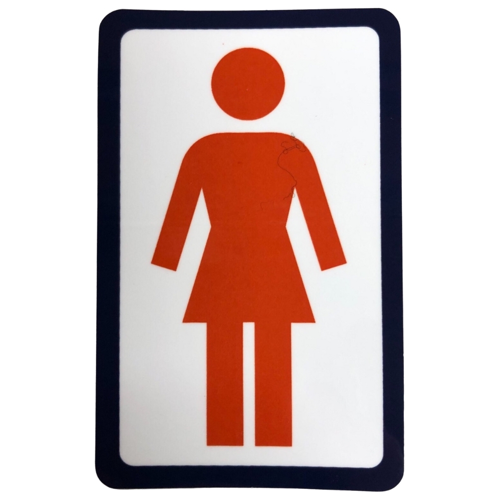 Girl Skateboards OG Decal 6" Sticker [Colour: Black Red]