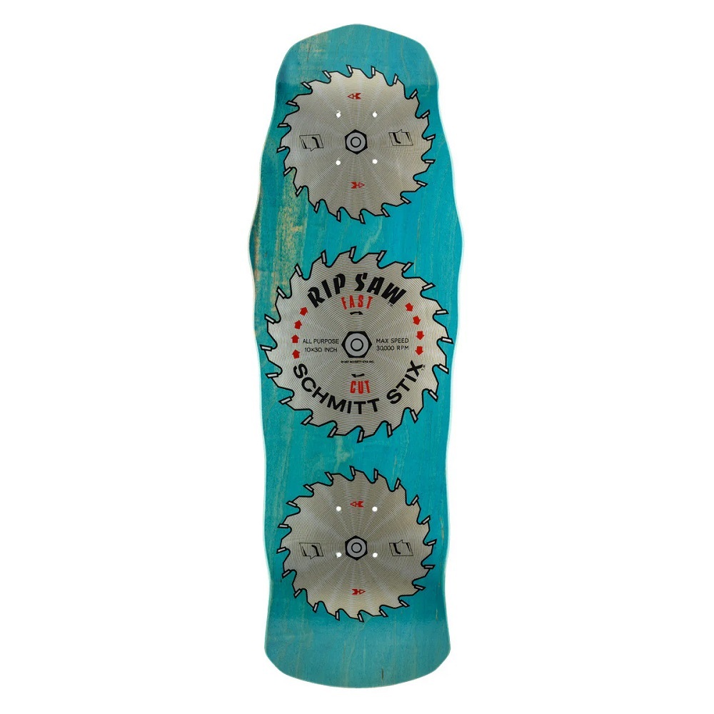 Schmitt Stix Ripsaw Modern Concave Turquoise Reissue Skateboard Deck