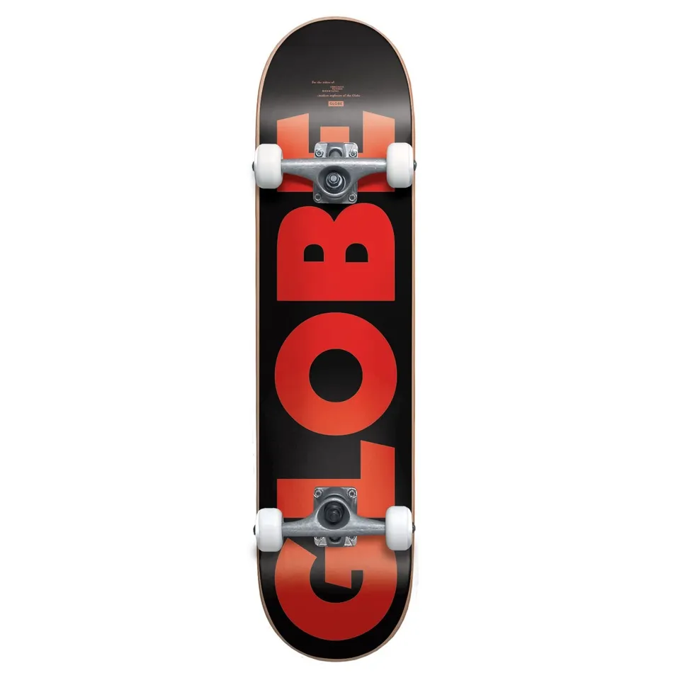 Globe G0 Fubar Black Red 7.75 Complete Skateboard