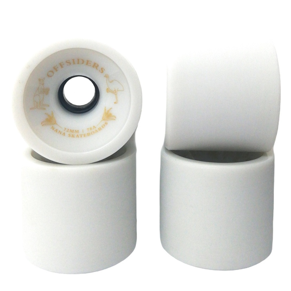 Nana Offsiders White 78A 72mm Skateboard Wheels