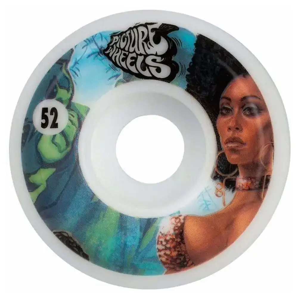 Picture Wheel Co Kung Fu Drifter Team Series Shining 101A 52mm Skateboard Wheels