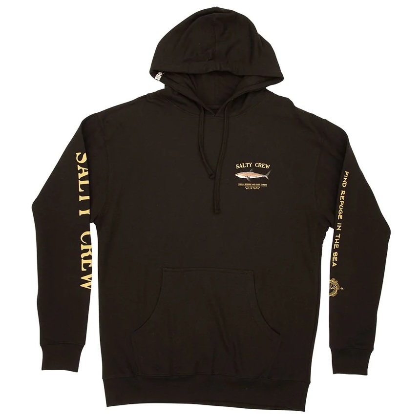 Salty Crew Hoodie Bruce Fleece Black Youth